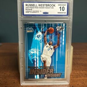 Russell Westbrook 2008 Press Pass Insider Insight Rookie Gem Mint 10